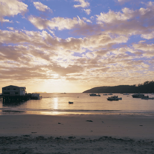 Cloudy skies over Oban, Stewart Island