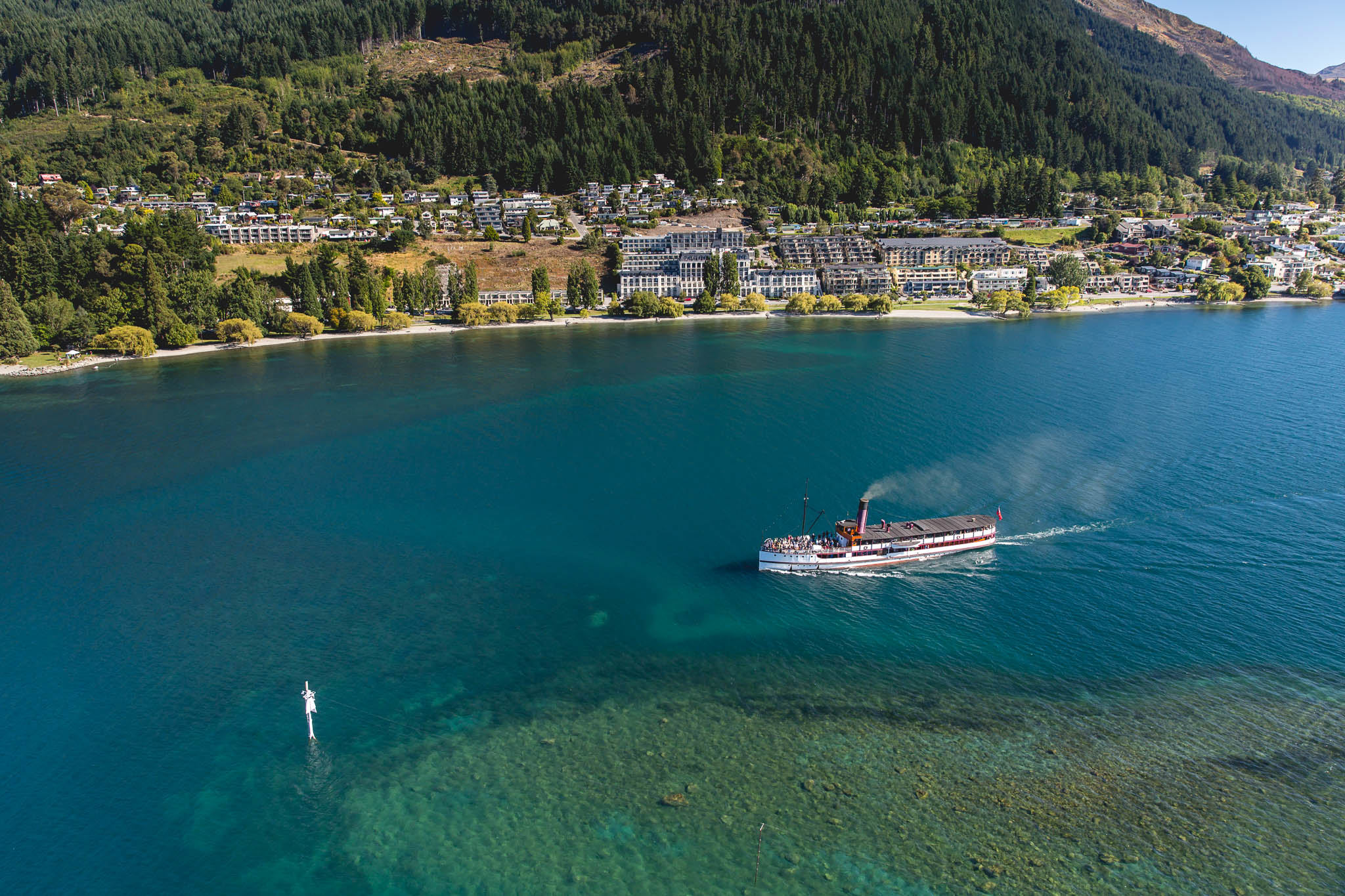 Vintage Steamship, TSS Earnslaw, Cruises across Lake Wakatipu