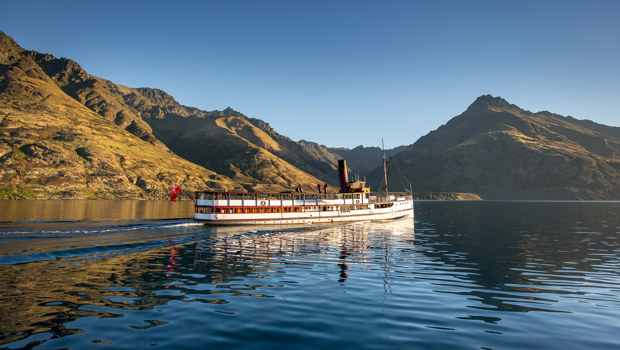 Vintage Steamship, TSS Earnslaw, Cruises across Lake Wakatipu in Queenstown