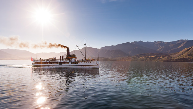 Vintage Steamship, TSS Earnslaw, Cruises across Lake Wakatipu in Queenstown