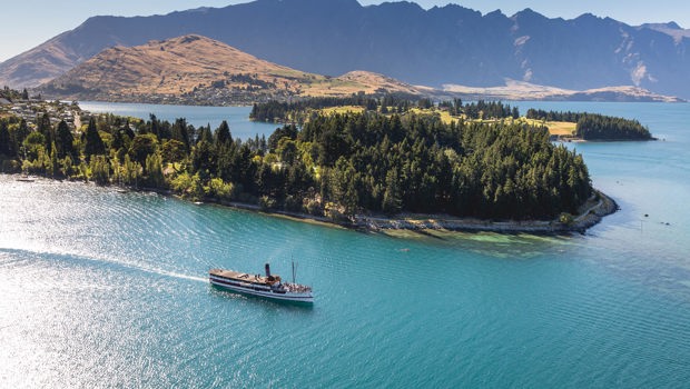 Vintage Steamship, TSS Earnslaw, Cruises across Lake Wakatipu in Queenstown