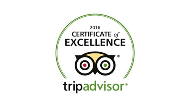 TripAdvisor Certificate of Excellence 2016