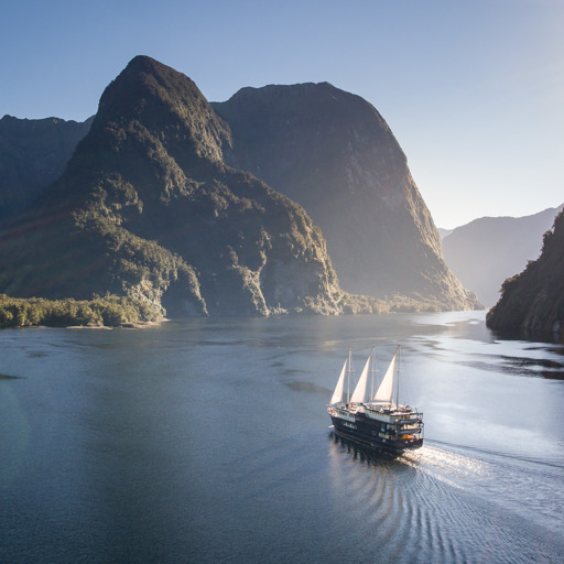 The Navigator Boat sails through Doubtful Sound