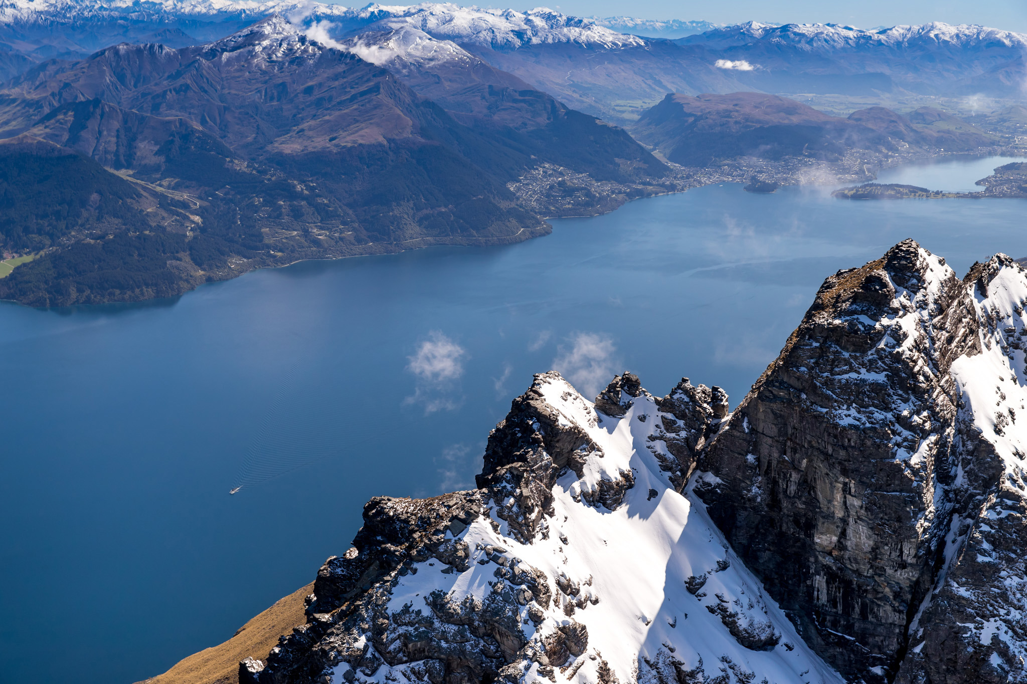 Lake Wakatipu from above