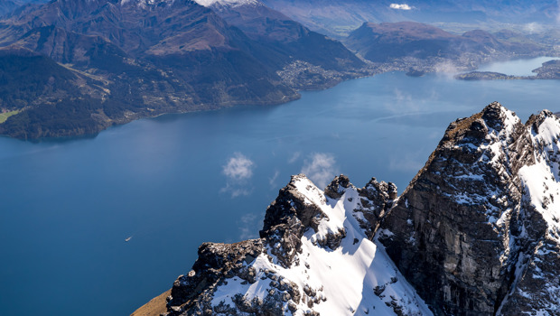 Lake Wakatipu from above