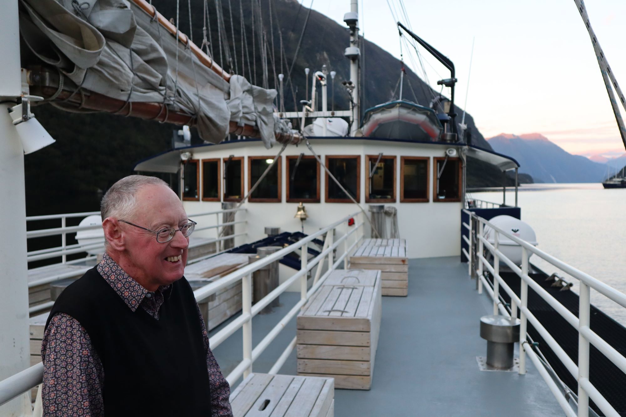 On board the Milford Wanderer