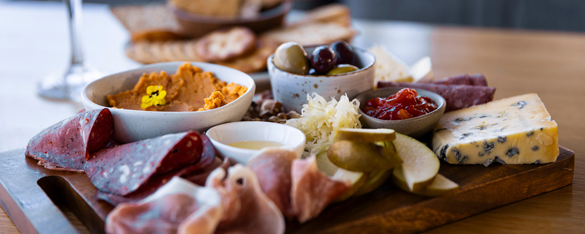 Cheese board on the spirit of queenstown